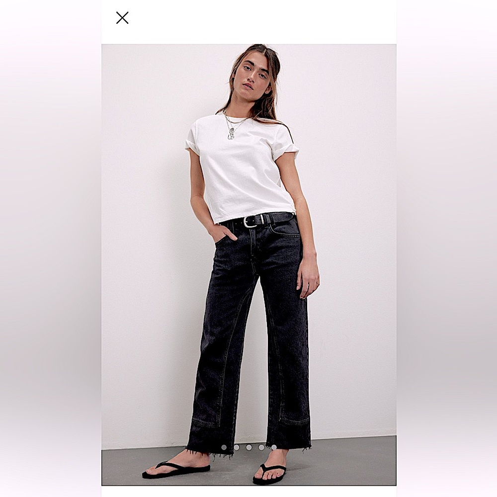 We The Free Mid-rise Risk Taker Jeans in Main Squeeze -Sz 25
